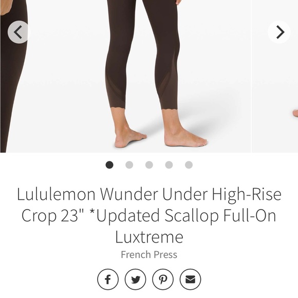 Lululemon wunder under in French Press - Picture 2 of 9